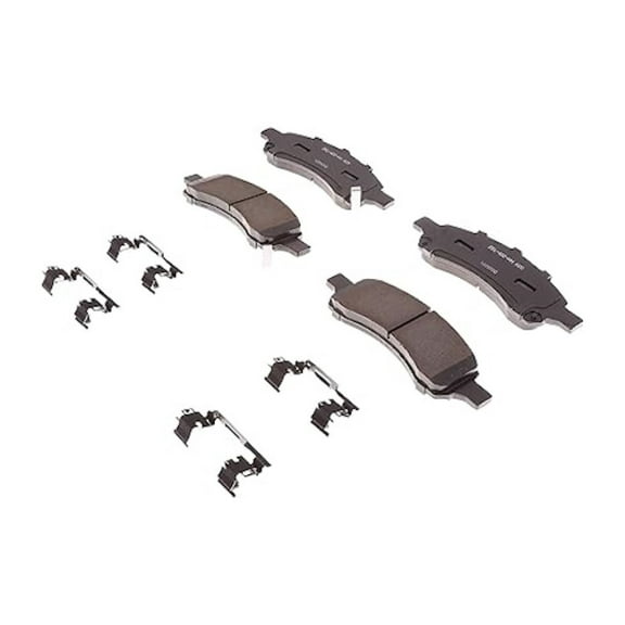 KarParts360 For GMC Acadia 2007-2017 Disc Brake Pads Front | Low Dust Rating | With Mechanical Wear Sensor Option | Included Shims Option | Included Clips Option