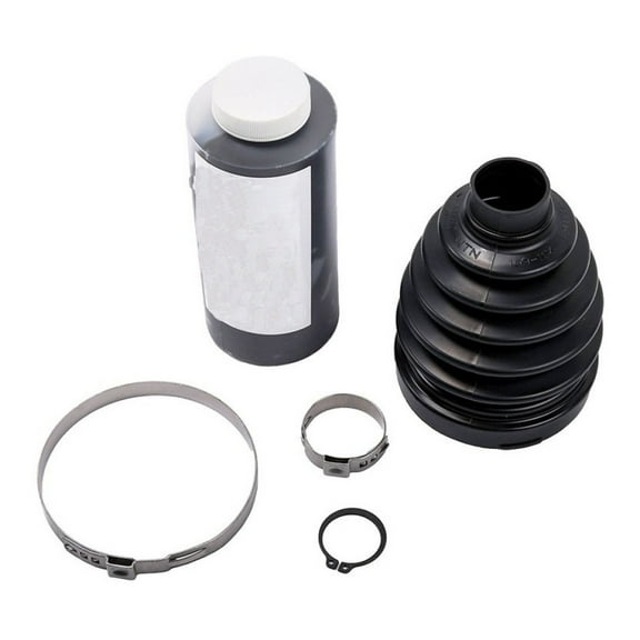 Genuine AC Delco For GMC Acadia 2007-2017 Wheel Half-Shaft Tri-Pot Boot Set | Front | Rubber | Black | 1.17 Inches Shaft End Inside Diameter | 5 Ribs | With Clamps And Ring