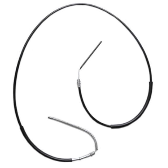KarParts360 For GMC C2500/K2500 Suburban 1992 93 94 95 1996 Parking Brake Cable Rear, Passenger Side | Steel | Black | EPDM Rubber Jacket | Fixed Wire Stop End 2