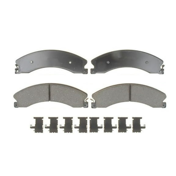 KarParts360 For GMC Savana 1500 2009 10 11 12 13 2014 Disc Brake Pads | Rear | Semi-Metallic | With Wear Sensor Option | With Shims Option | Bonded Attachment Method