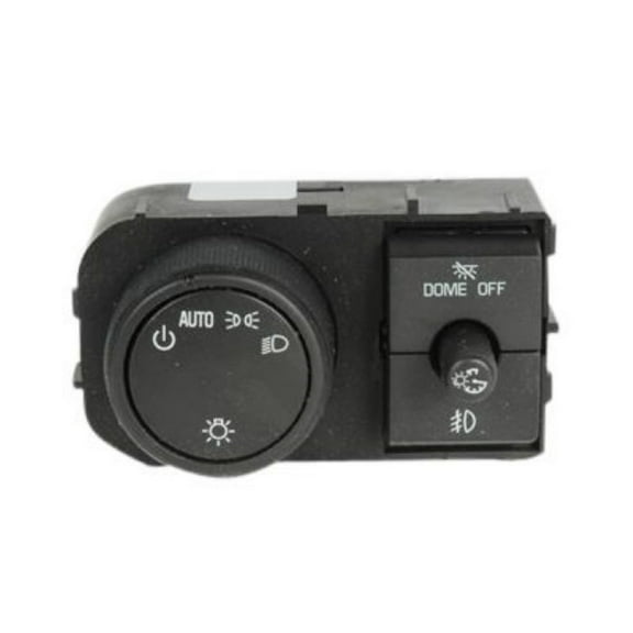 KarParts360 For GMC Sierra 1500/2500/3500 2007-2014 Headlight, Instrument Panel Dimmer And Dome Light Switch | Plastic | 16 Terminal | Male Terminal | White Indicator Markings | 25858709