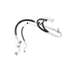 Genuine AC Delco For GMC Sierra 1500 Limited 2019 Air Conditioning Compressor Hose Assembly | Aluminum, Rubber | Fitting Block End 1 and 2 | Molded | Included Switch Service Port | For