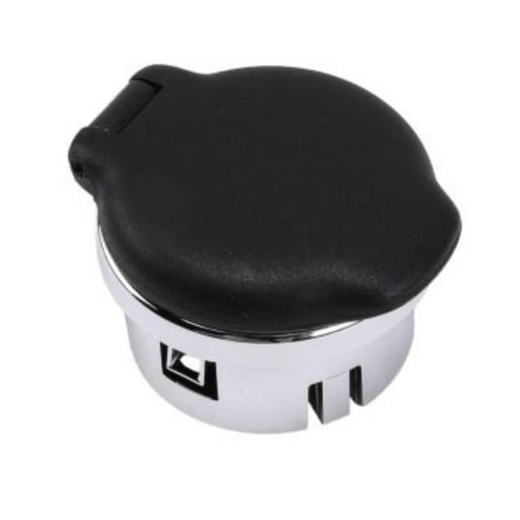 KarParts360 For GMC Sierra 2500/3500 HD 2009 10 11 12 13 2014 Power Receptacle Retainer | Plastic | Ebony | 22 Millimeters Thickness | Tether Attached | 22 Millimeters Inside Diameter