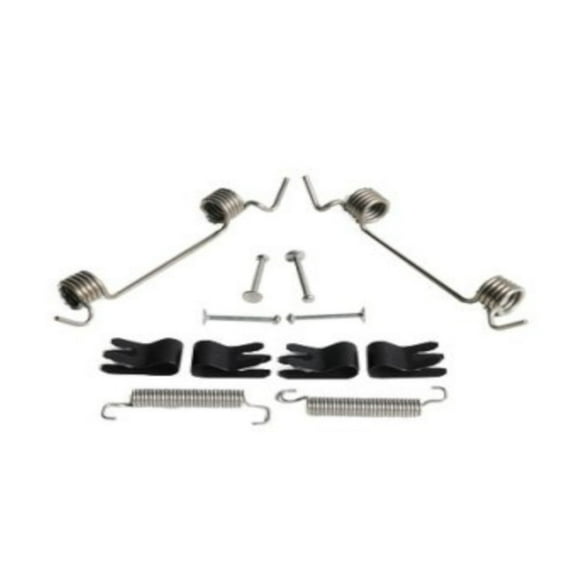 KarParts360 For GMC Yukon 2000-2013 Parking Brake Hold Down Spring Rear | With Clips and Pins | 42MM Shoe Width | 102.58MM Shoe Length