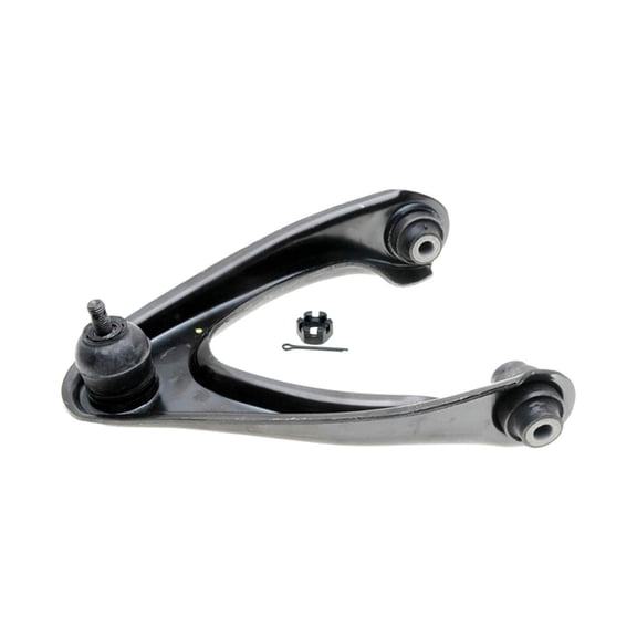 KarParts360 For Honda CR-V 1997 98 99 00 2001 Control Arm and Ball Joint Passenger Side | Front | Upper | Black | Steel | Painted | Threaded Ball Joint Stud | With Pre-Grease | Press-In Attachment