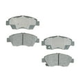 thumbnail image 1 of KarParts360 For Honda Fit 2007 2008 Brake Pads Front | Ceramic Friction | Included Shims Option | Bonded Attachment Method | 16.51 Millimeters Inner/Outer Pad Thick | Sold As Set | For 19313794, 1 of 4