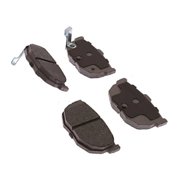 KarParts360 For Hyundai Elantra 1995 Disc Brake Pads | Rear | Silver Series | Ceramic Friction Material | Low Dust Rating | With Pad Shims