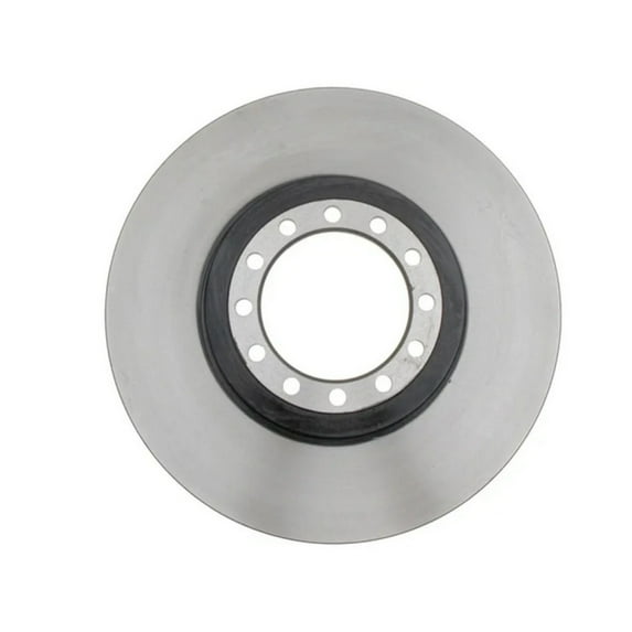 Genuine AC Delco For Isuzu NQR 2016 2017 2018 Brake Disc Driver OR Passenger Side | Single Piece | Front | Natural | 14.30 Inches Disc Diameter | 12 Lugs