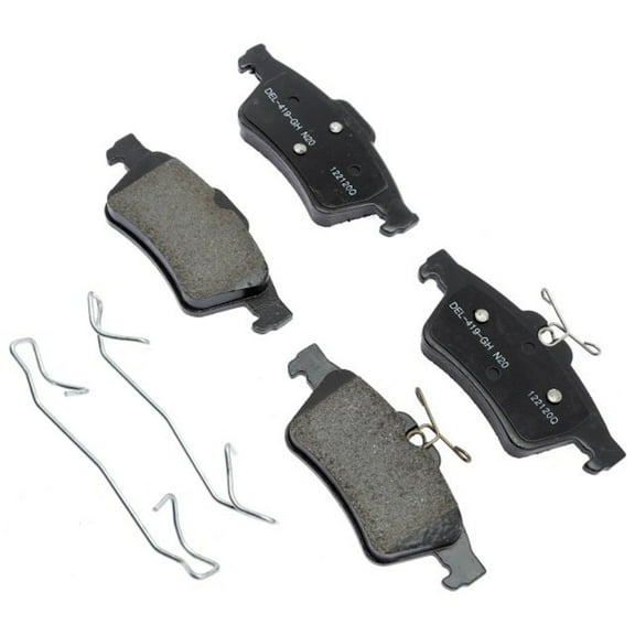 KarParts360 For Mazda 5 2012 2013 2014 2015 Disc Brake Pad Set Rear | With Springs | Ceramic | 0.2 Inches Thickness Outer Pad | 5.08 Millimeters Thickness Inner Pad | With Pad Shims | For 19428042