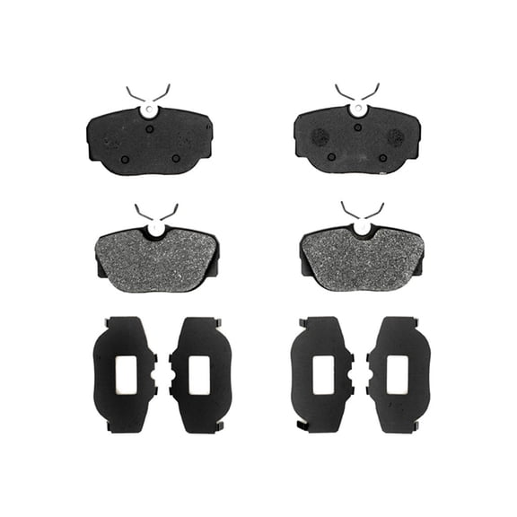 KarParts360 For Mercedes-Benz 190E 1990 1991 1992 1993 Disc Brake Pads | Front | Semi-Metallic Friction Material | High Dust Rating | With Shims