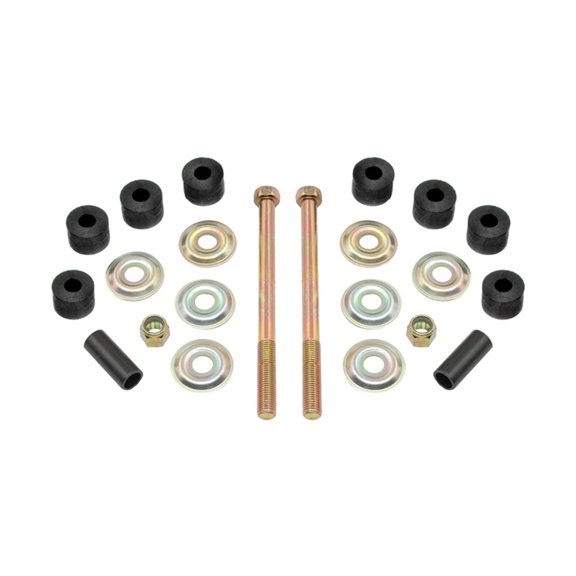KarParts360 For Mitsubishi Mirage 1993 1994 1995 1996 Suspension Stabilizer Bar Link | Front | Rubber Bushing | Black | Threaded Open End 1 | 1.3 Inches Sleeve Length | Bolt Head End 2 | 19464367