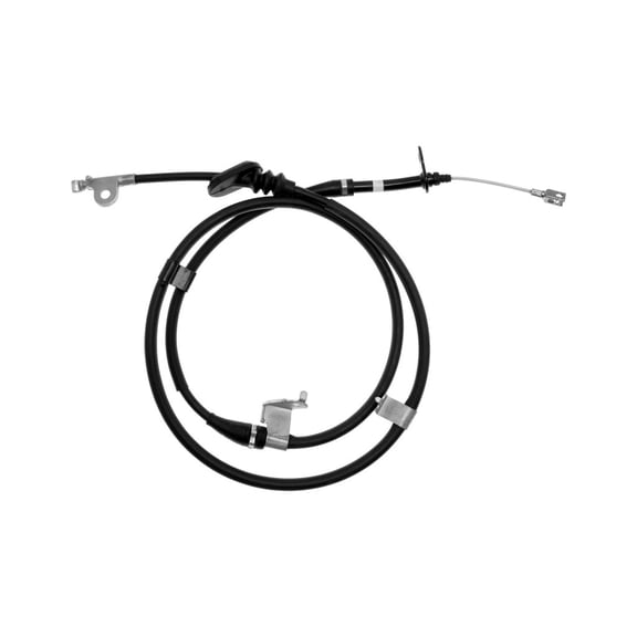 KarParts360 For Nissan Altima 2007 08 09 10 11 2012 Parking Brake Cable Passenger Side | Rear | Black | Fitting End 1 | Clevis End 2 | With Mounting Bracket