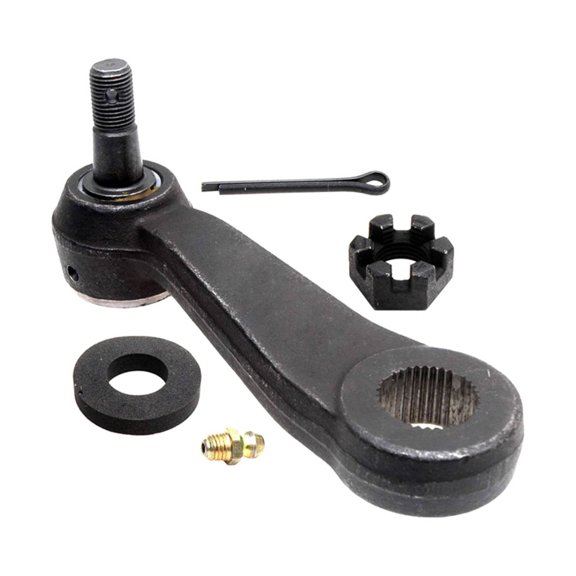 KarParts360 For Oldsmobile Bravada 1996 97 98 99 00 2001 Pitman Arm | Black | Painted | Included Grease Fitting | Greaseable | 32 Splines | Included Castle Nut