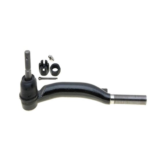 KarParts360 For Oldsmobile Bravada 2002 2003 2004 Steering Tie Rod End Driver Side, Outer | Black | Grease Fitting Included | Male End 1 and 2 | Castle Nut Included