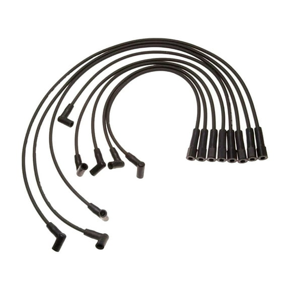 KarParts360 For Oldsmobile Custom Cruiser 1990 Spark Plug Wire | Set | Silicone Spark Plug Boot | 8 Millimeters Outside Diameter | Black Coil End Boot | 8 Straight Spark Plug End Boot | 19172234