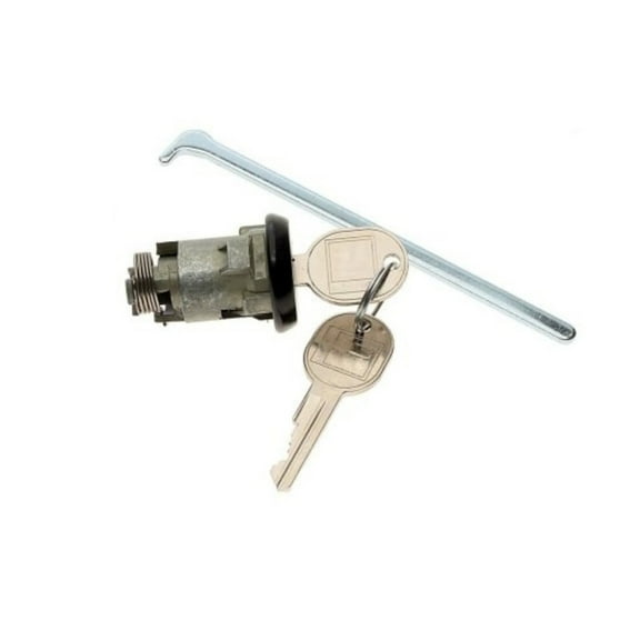Genuine AC Delco For Oldsmobile Delta 88 1990 1991 Trunk Lock | Keys Included | Face Plate Finish: Black Paint | Trim Ring Finish: Black Paint