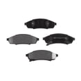 thumbnail image 1 of KarParts360 For Pontiac Grand Prix 1990-1996 Disc Brake Pad Set | Front | Ceramic Friction Material | With Pad Wear Sensor | Silver Classification | With Pad Shims, 1 of 4