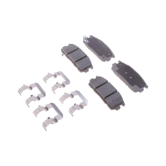 KarParts360 For Pontiac Torrent 2007 2008 2009 Disc Brake Pads Rear | Bonded Type Friction Material | Slotted | Pad Shims Included | 4 Pad