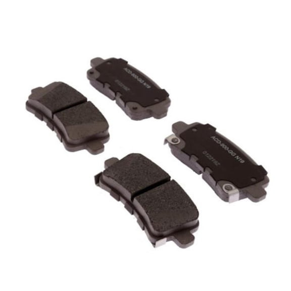 KarParts360 For Saab 9-5 2010 2011 Disc Brake Pads Rear | Slotted | Pad Shims Included | Friction Material Thickness Outer Pad: 0.405 Inches / 10.29 Millimeter | With Clips | 19387602