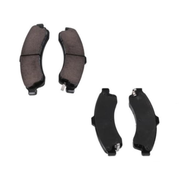 KarParts360 For Saab 9-7x 2005 Disc Brake Pad Set | Front | Steel | Bonded Friction Material Bonding Type | 0.421 Inches Thickness Outer Pad | 10.7 Millimeters Thickness Inner Pad | For 19332544