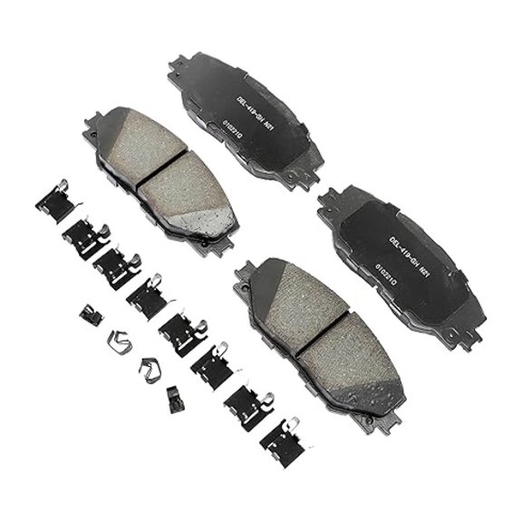 KarParts360 For Toyota Corolla iM 2017 2018 Disc Brake Pads Front | Low Dust Rating | With Mechanical Wear Sensor Option | Included Shims Option | Included Clips Option