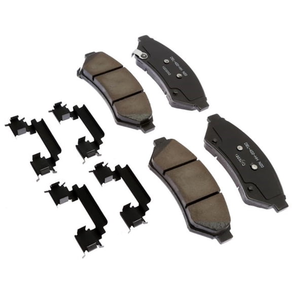 KarParts360 For VPG MV-1 2011 2012 Disc Brake Pad Set | Front | With Clips | With Pad Shims | 6.604 Millimeters Thickness Inner Pad | Slotted