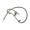 thumbnail image 1 of KarParts360 For Volkswagen Passat 1998-2005 Parking Brake Cable Driver Side | Rear | Steel | Uncoated | Black | Fixed Wire Stop End 1 Type | With Mounting Bracket, 1 of 4
