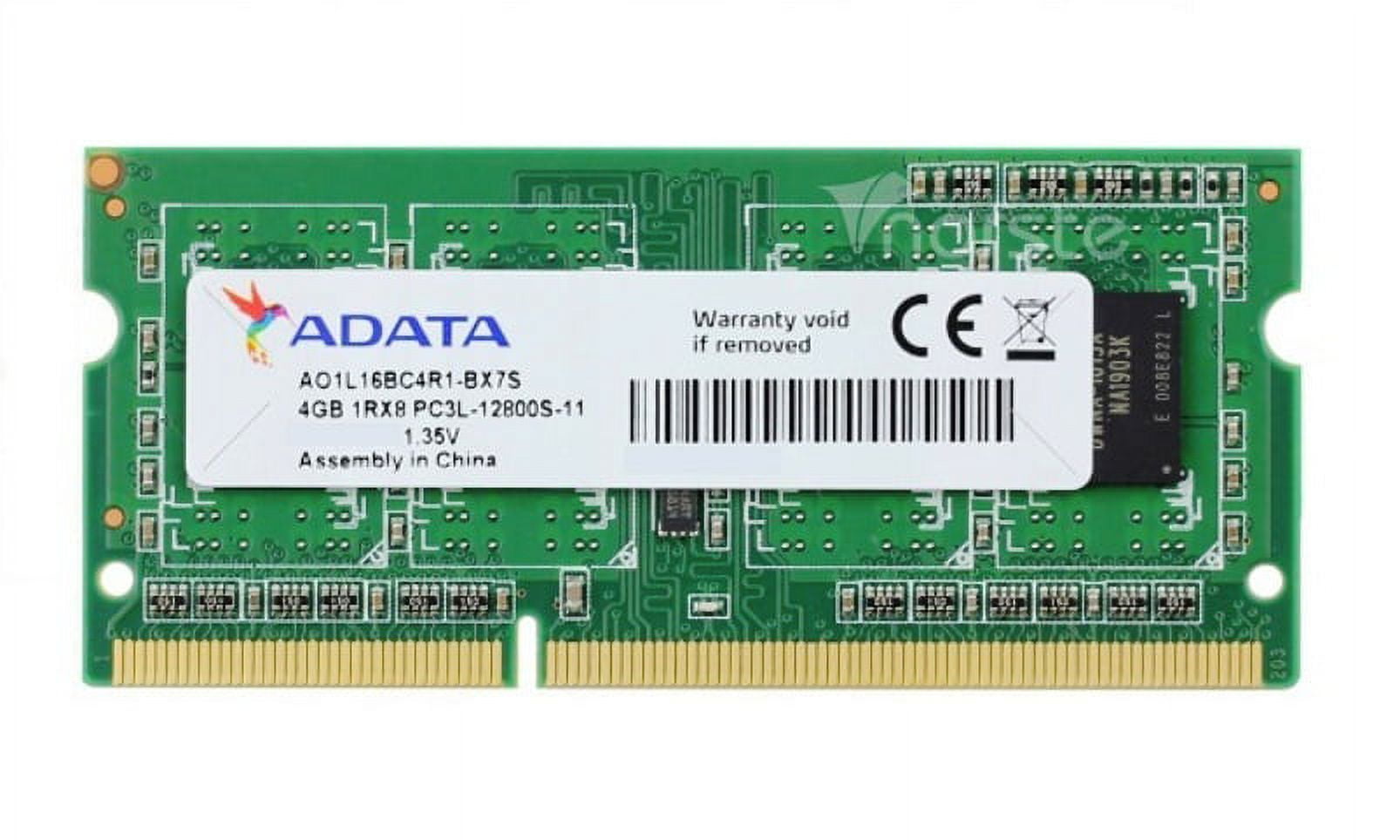 Genuine ADATA 4GB PC3-12800 DDR3 SoDimm Memory AO1L16BC4R1-BX7S