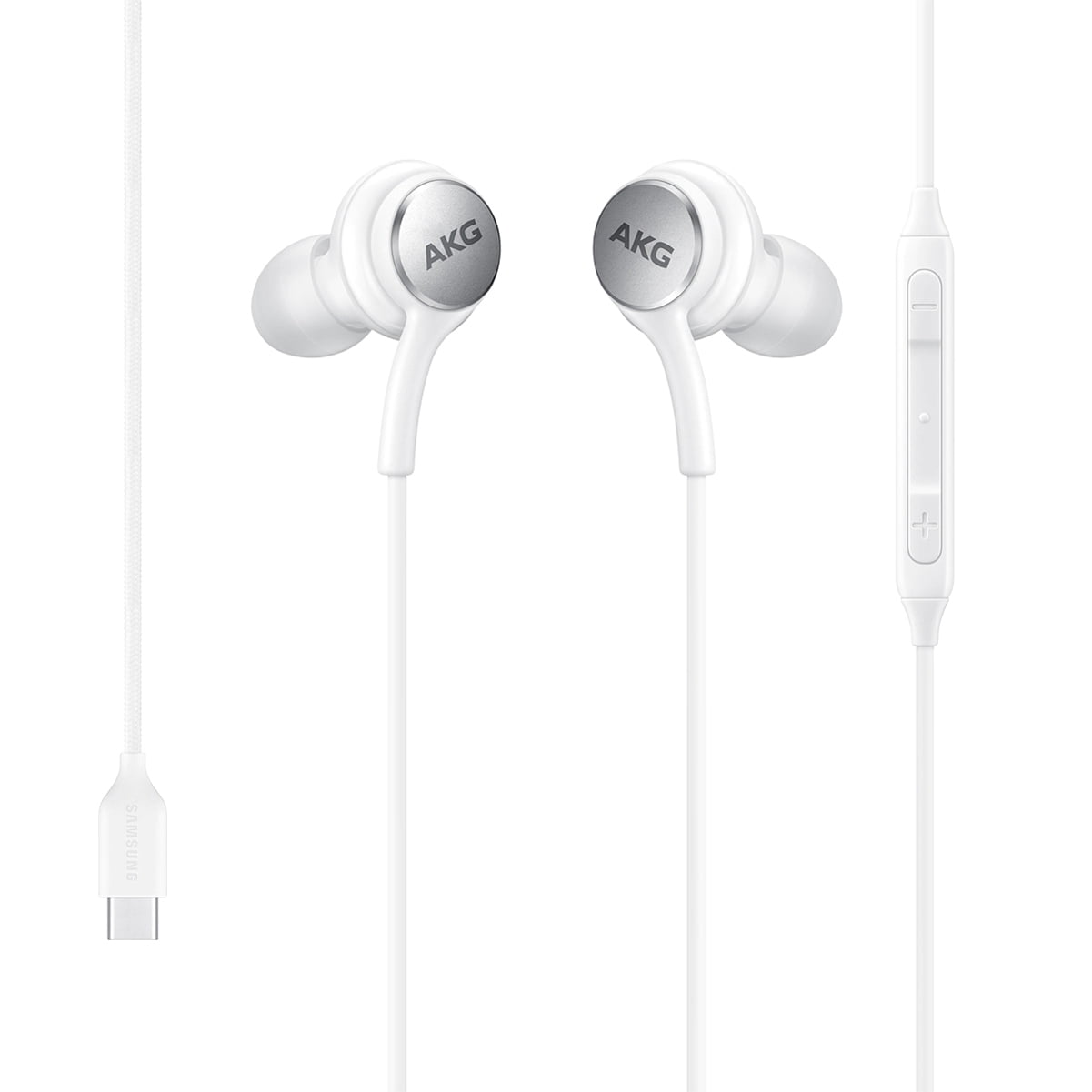 Genuine AKG TYPE-C Earphones for Motorola Razr (2023), Edge (2023) - Headphones USB-C Earbuds w Mic Headset White