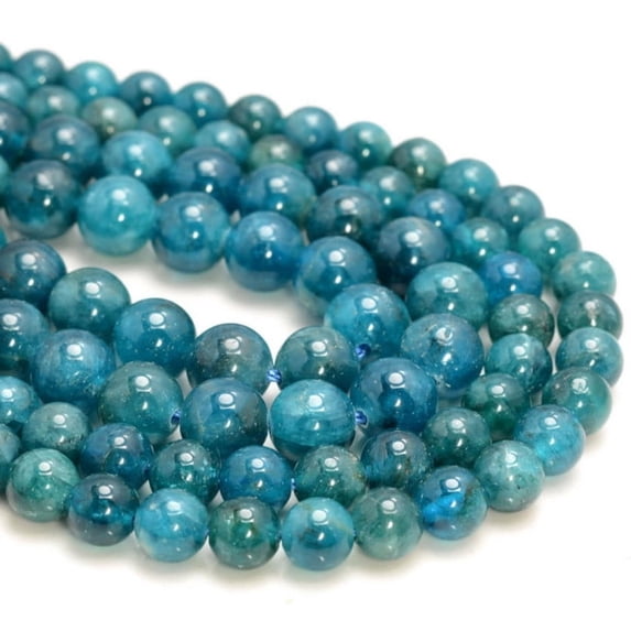 Genuine Apatite Gemstone Green Blue Grade AAA Round 4mm 5mm 6mm 8mm Loose Beads 15.5 Inch
