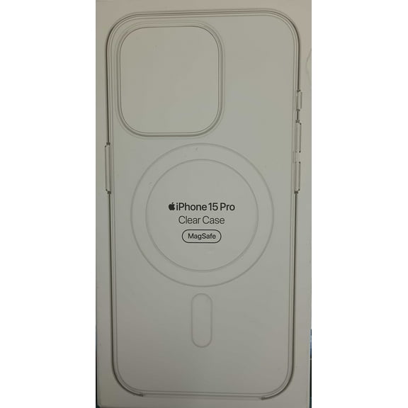 Genuine Apple Clear Case with MagSafe For iPhone 15 Pro-Clear- New Just Box is Open.