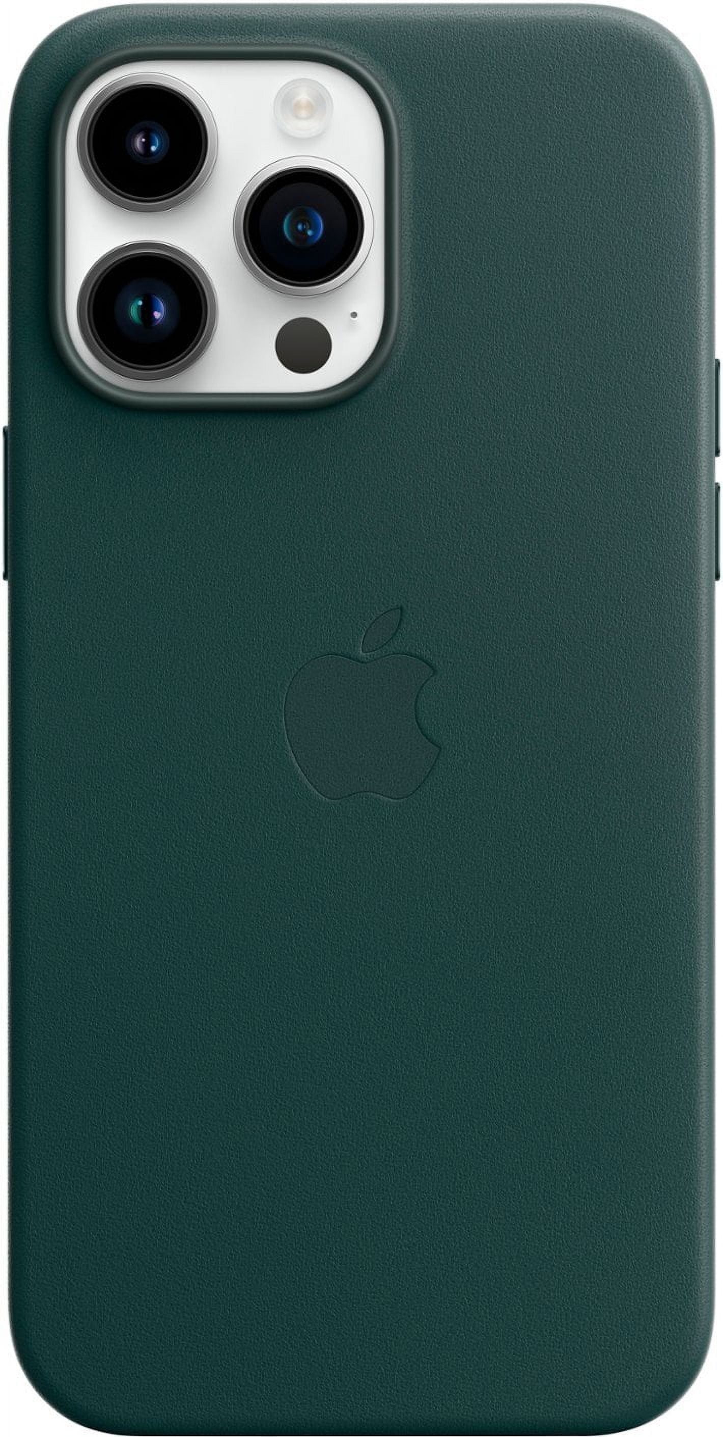 Genuine Apple Leather Case for iPhone 14 Pro Max Leather Case with MagSafe - Forest Green