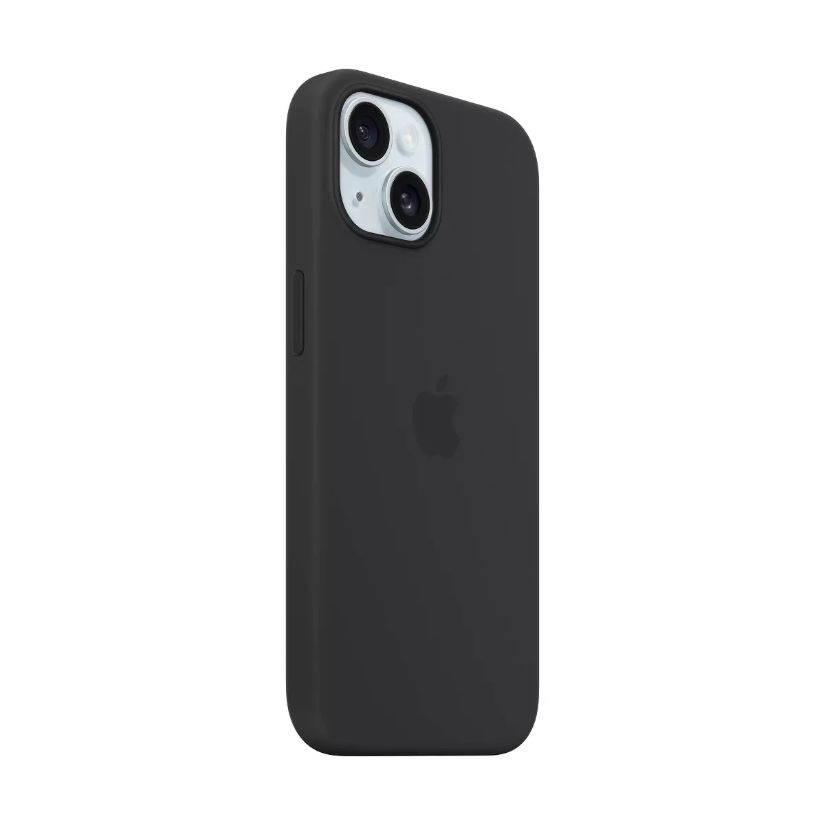 Genuine Apple Silicone Case with MagSafe For iPhone 15 - Black