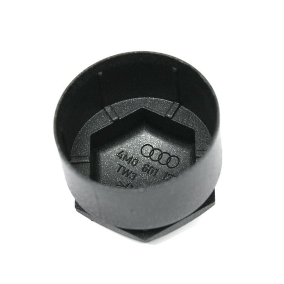 Genuine Audi Volkswagen Wheel Bolt Cover Cap Black OE 4M0601173A