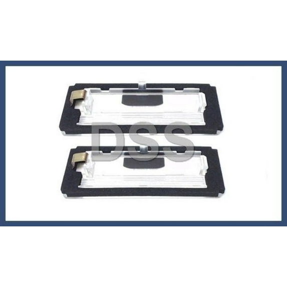 Genuine BMW E46 323Ci 325Ci 330Ci M3 License Plate Light Lens NEW Set of 2 Pair