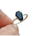 thumbnail image 1 of Genuine Black Onyx Gemstone Coffin Ring, 925 Sterling Silver, Promise Ring, Unisex Handmade Fine Jewelry, Promise Ring, Statement Ring, Anniversary Gifts For Dad Mom (Black Onyx, Size 7), 1 of 5