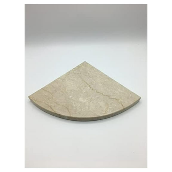 Genuine Bottinico Marble Corner Shelf for Bathroom Shower Wall, 9"X9"X3/4", Both Sides Polished