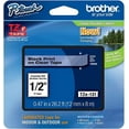 thumbnail image 1 of Genuine Brother 1/2" (12 mm) Black on Clear TZe P-touch Tape, 1 of 1