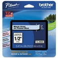 thumbnail image 1 of Genuine Brother 1/2" (12mm) Black on Pastel Blue TZe P-touch Tape for Brother PT-E105, PTE105 Label Maker, 1 of 1