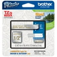 thumbnail image 1 of Genuine Brother 1/2" (12mm) Gold on Satin Silver TZe P-touch Tape for Brother PT-D210, PTD210 Label Maker, 1 of 1