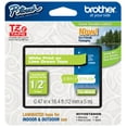 thumbnail image 1 of Genuine Brother 1/2" (12mm) White on Lime Green TZe P-touch Tape for Brother PT-1290, PT1290 Label Maker, 1 of 1