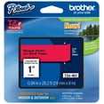thumbnail image 1 of Genuine Brother 1" (24mm) Black on Red TZe P-touch Tape for Brother PT-9800PCN, PT9800PCN Label Maker, 1 of 1