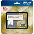 thumbnail image 1 of Genuine Brother 1" (24mm) Gold on Glitter White TZe P-touch Tape for Brother PT-9200DX, PT9200DX Label Maker, 1 of 1