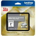 thumbnail image 1 of Genuine Brother 1" (24mm) White on Matte Gray TZe P-touch Tape for Brother PT-D600, PTD600 Label Maker, 1 of 1