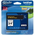 thumbnail image 1 of Genuine Brother 3/4" (18mm) Gold on Black TZe P-touch Tape for Brother PT-3440, PT2110 Label Maker, 1 of 1