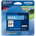 thumbnail image 1 of Genuine Brother 3/4" (18mm) White on Blue TZe P-touch Tape for Brother PT-18R, PT18R Label Maker, 1 of 1
