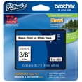 thumbnail image 1 of Genuine Brother 3/8" (9mm) Black on White TZe P-touch Tape for Brother PT-2700, PT2700 Label Maker, 1 of 1