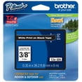thumbnail image 1 of Genuine Brother 3/8" (9mm) White on Black TZe P-touch Tape for Brother PT-1200, PT1200 Label Maker, 1 of 1