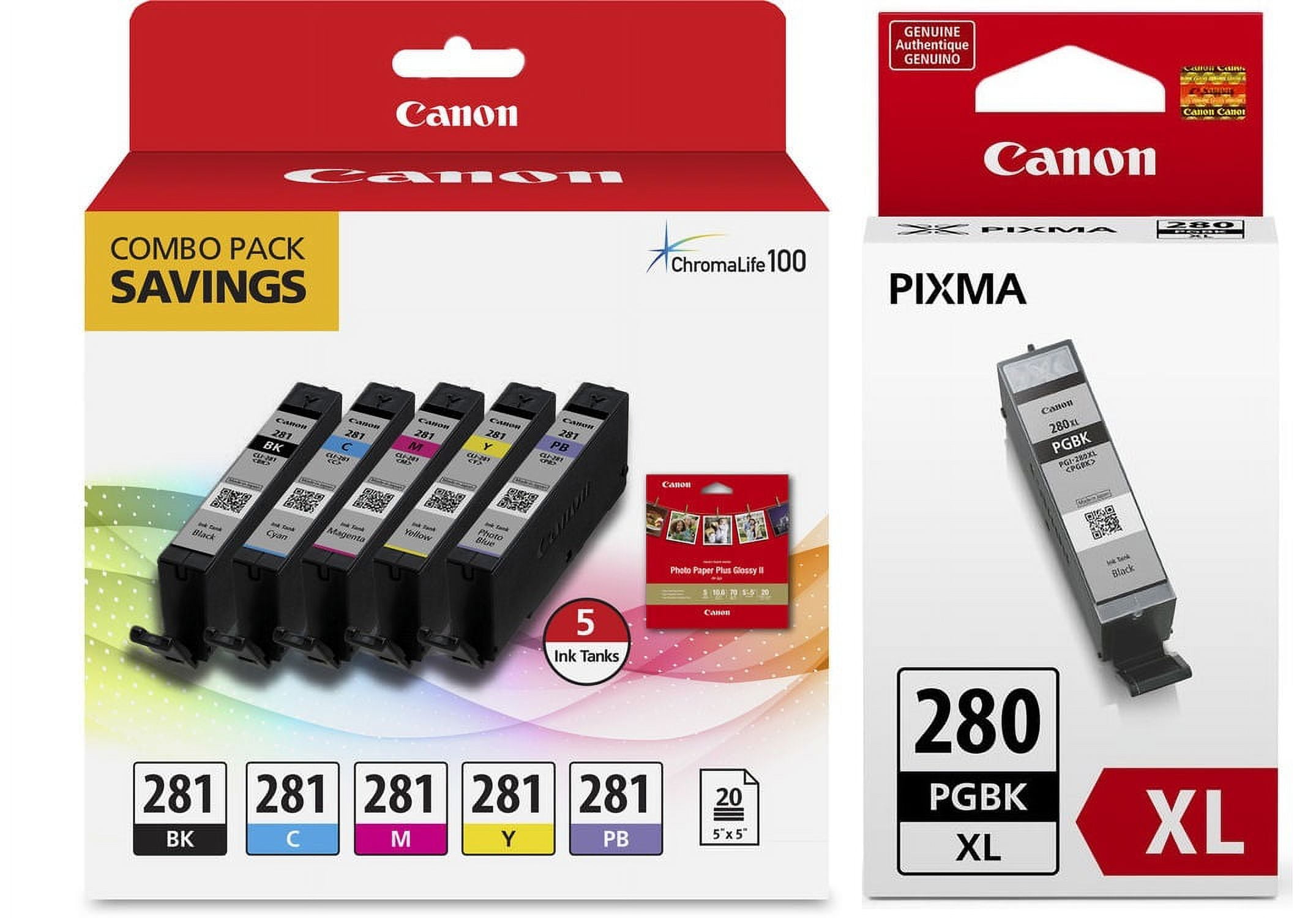 Canon CLI-281 BKCMY 4-Color Ink Tank Value Pack 2091C005 B&H - View #2