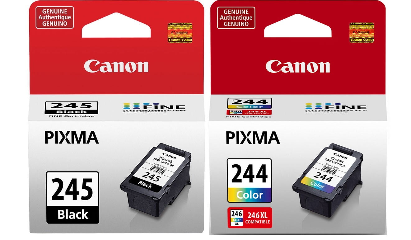 Kærlig modstand trone Genuine Canon PG-245 Black Ink Cartridge and Canon CL-244 Color Ink  Cartridge - Walmart.com